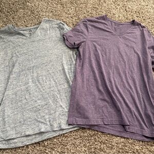 H&M Short Sleeve Tees - Gray and Purple
